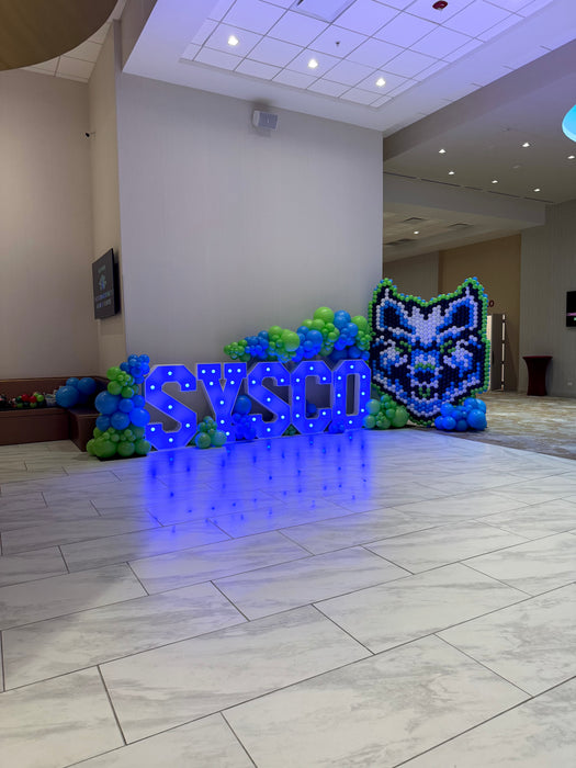 Corporate Sysco Logo Mosaic Wall And Marquee Letters