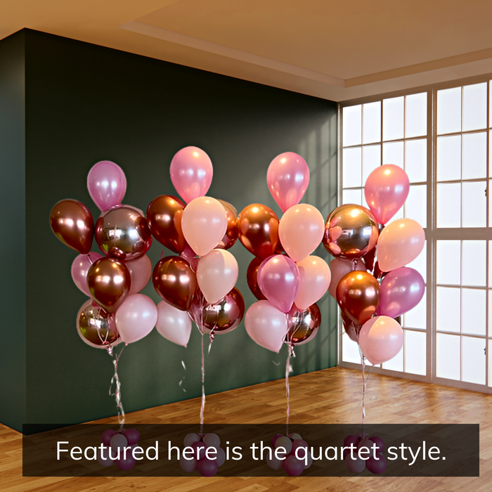 QUARTET Helium Balloon Bouquets 7 Foot