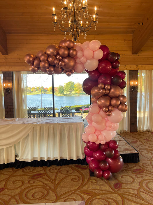 Berry Metallic Organic Demi Arch