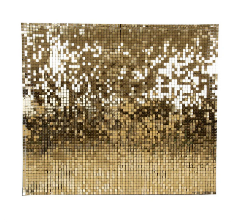 Gold Shimmer Wall Rental 7x7
