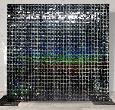 Black Shimmer Wall Rental 7x7