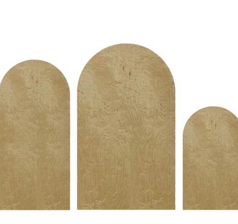 7 Foot Wood Arch Backdrop Panel Rental (Indoor/Outdoor)