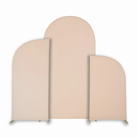 7 Foot Fabric Chiara Arch Backdrop Panel Rental Indoor Only