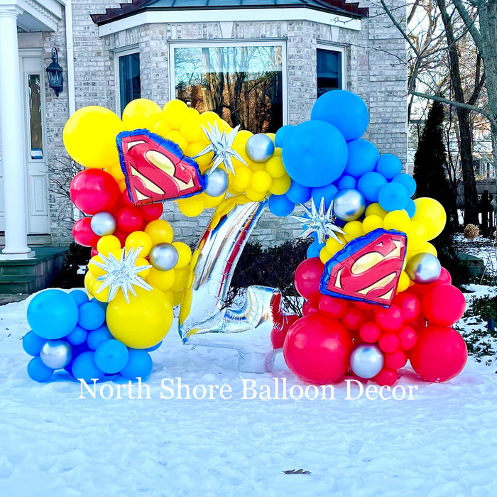 Superman 4th Birthday Display