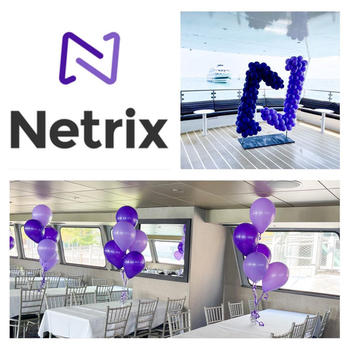PTO Corporate Event Free Standing Logo Sculpture & Helium Centerpieces