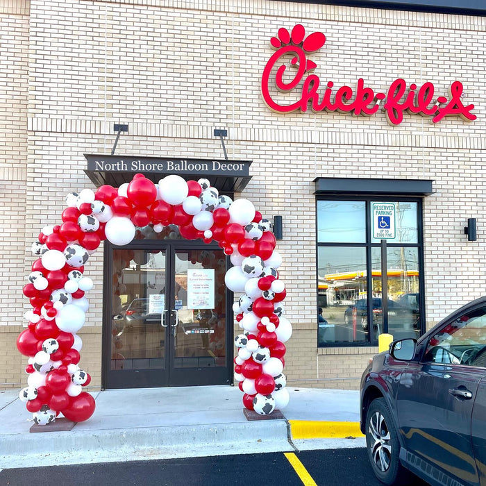 Welcoming New Location Entrance Balloon Arch