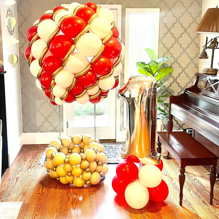 Vintage Hot Air Balloon 1st Birthday Sculpture