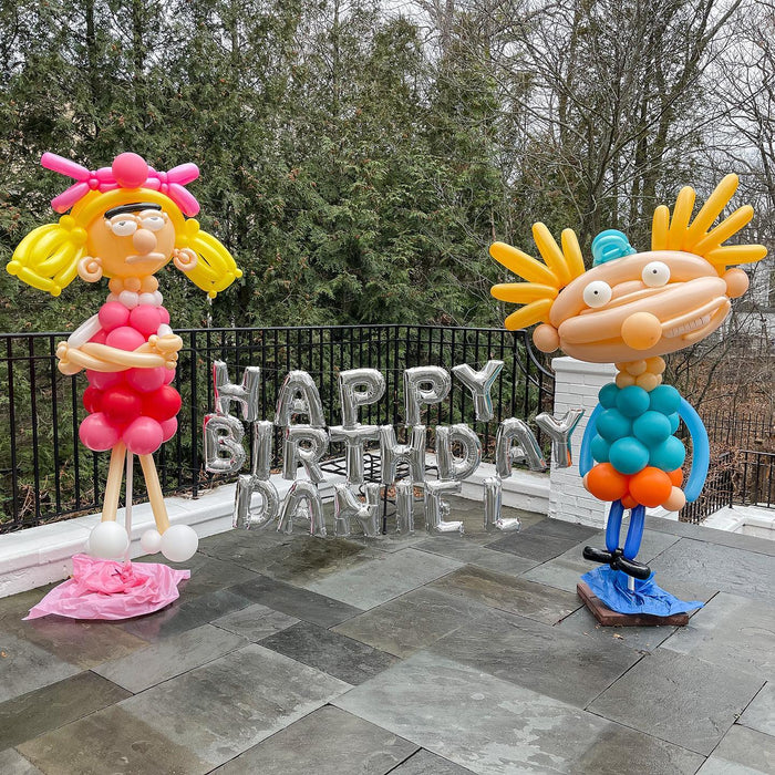 Nostalgic 90's Cartoon Figures Sculpture
