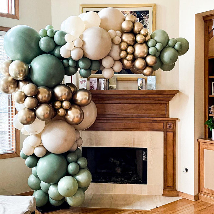 Chunky Fireplace Organic Demi Balloon Arch Garland