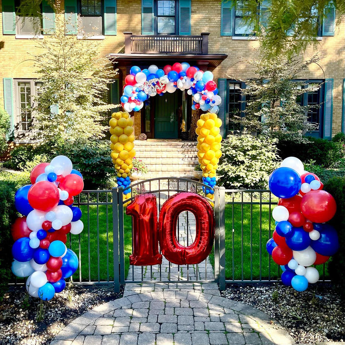 Baseball 10th "Happy Birthday" Party Garland & Numbers