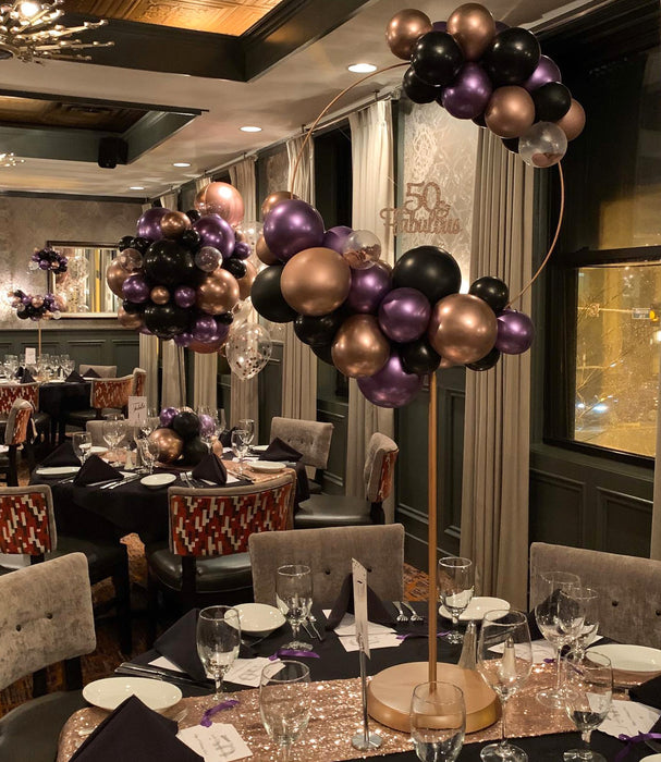Classy 50th Birthday Banquet Centerpieces