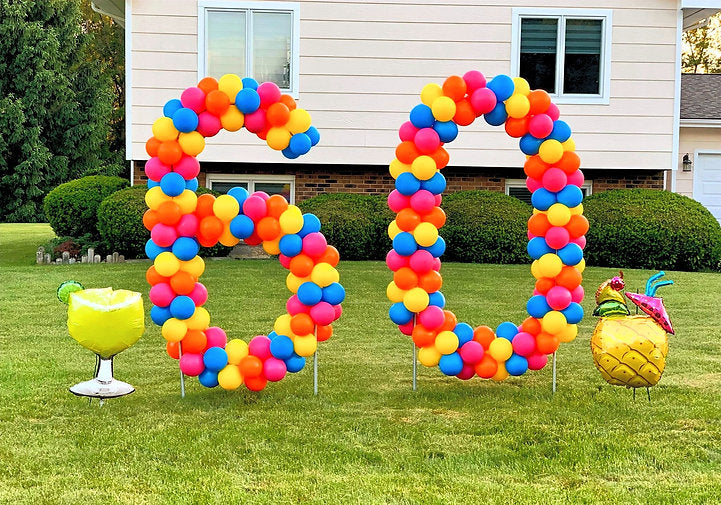 Balloon Number Sculptures