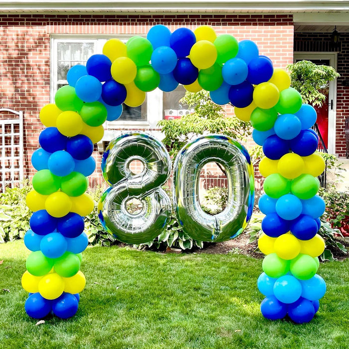 Outdoor Classic Yard Balloon Arches — North Shore Balloon Decor