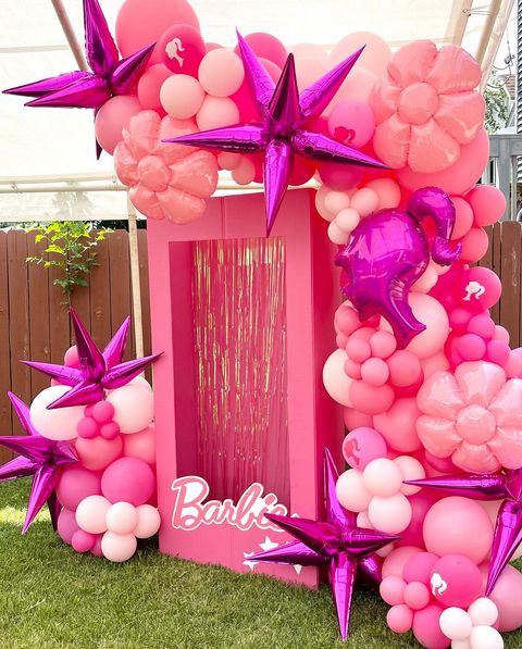 Girl Power "Barbie Box" Balloon Party Display