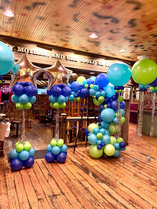 Birthday at a Bar Jumbo Balloon Arrangements
