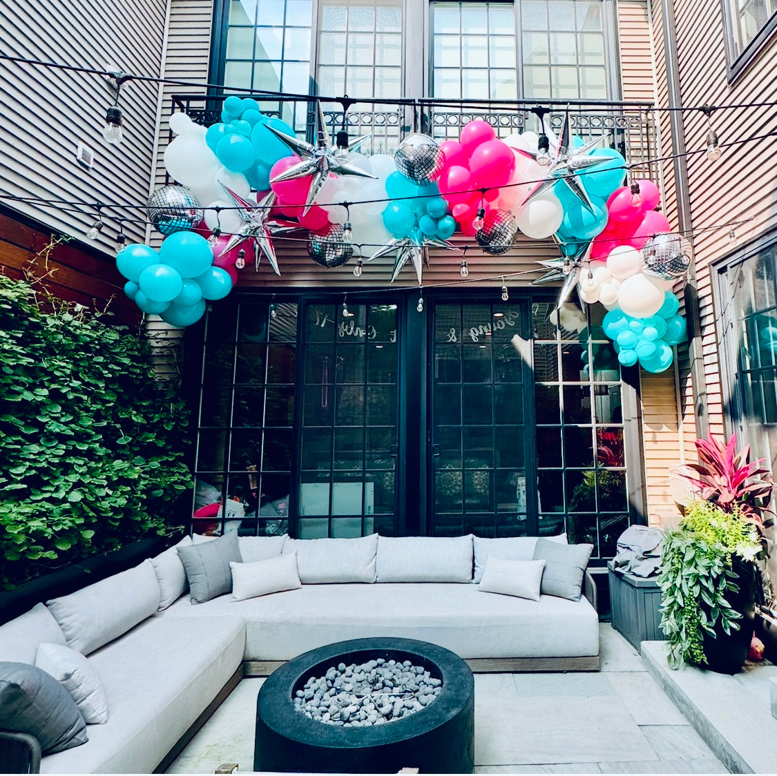 Disco Birthday Balloon Garland