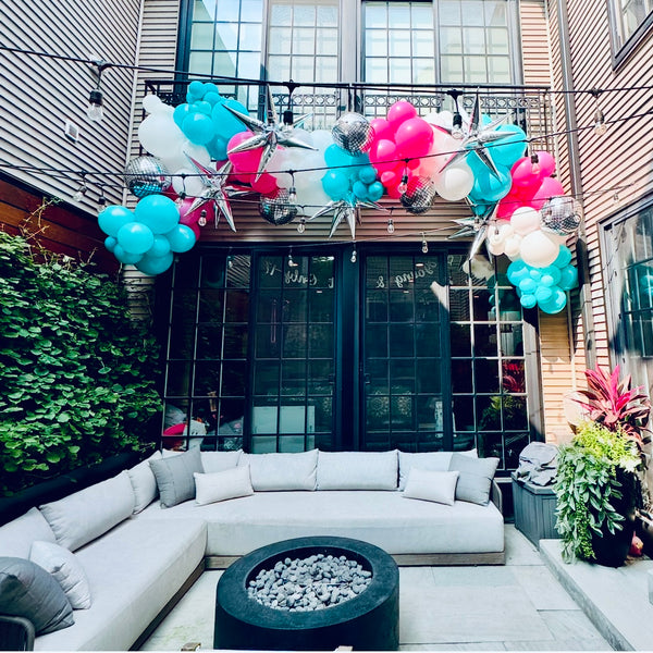 Disco Birthday Balloon Garland