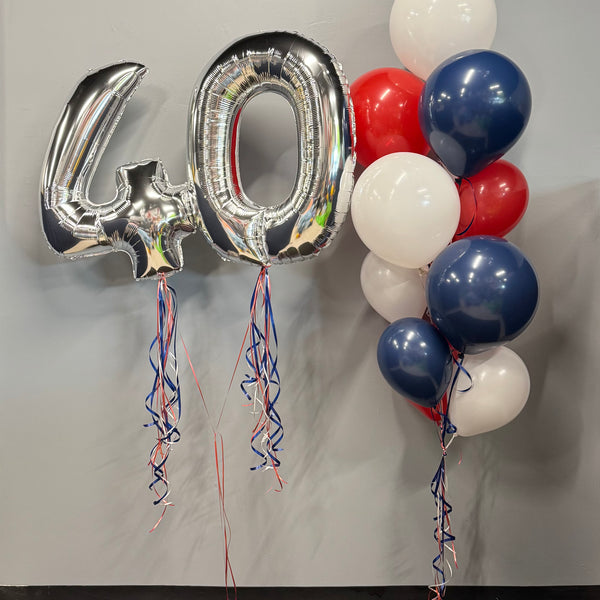 40 Birthday Bouquet & Standing Numbers Display