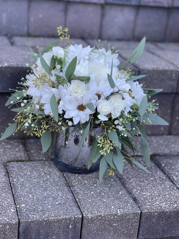 Shimmer Vase Centerpiece Set of 6- Fresh Flowers