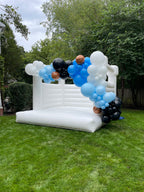 Blue Birthday Basketball Backdrop Balloon Garland