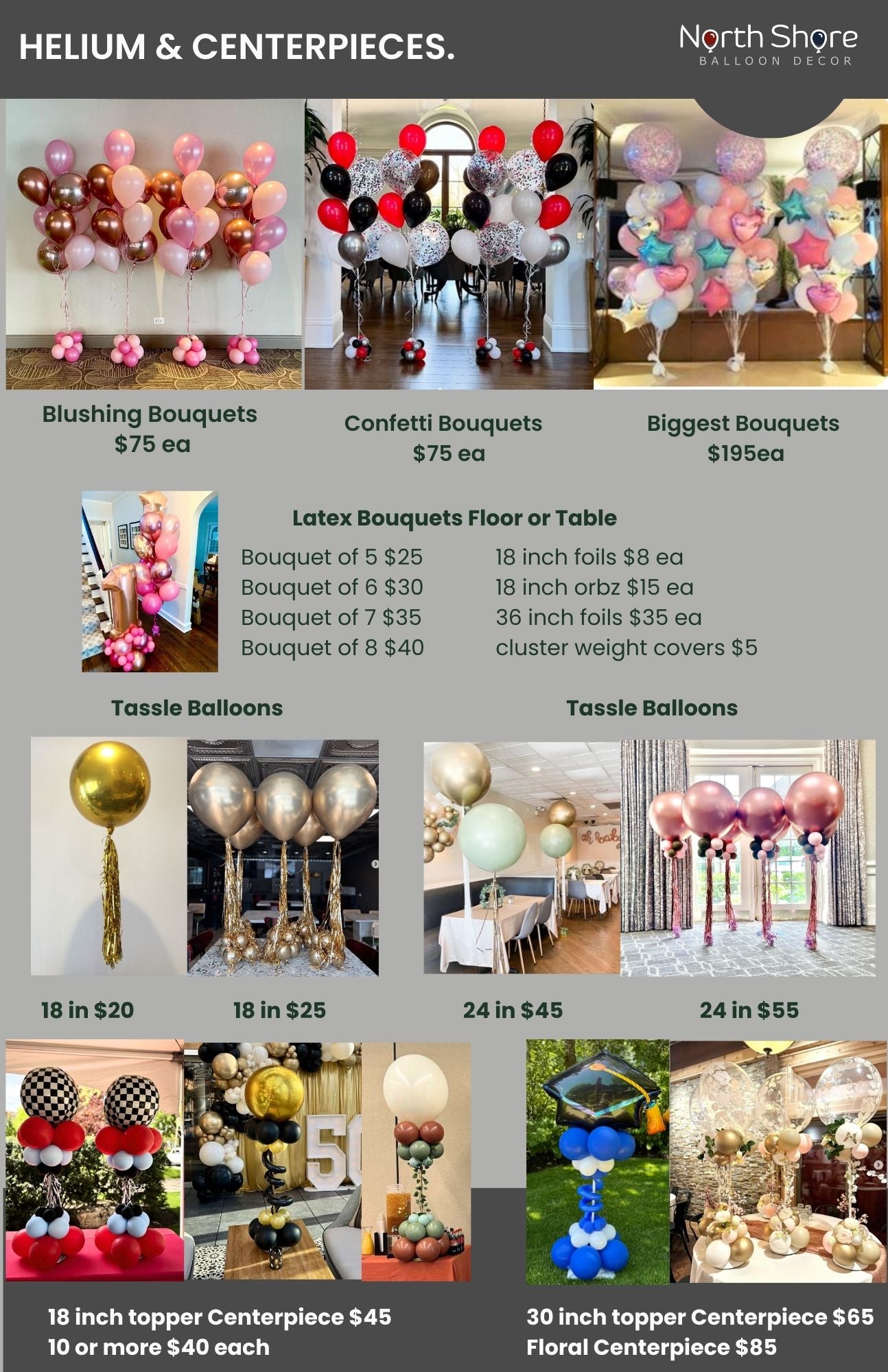 Balloon Bouquets and Centerpieces for Corporate Events