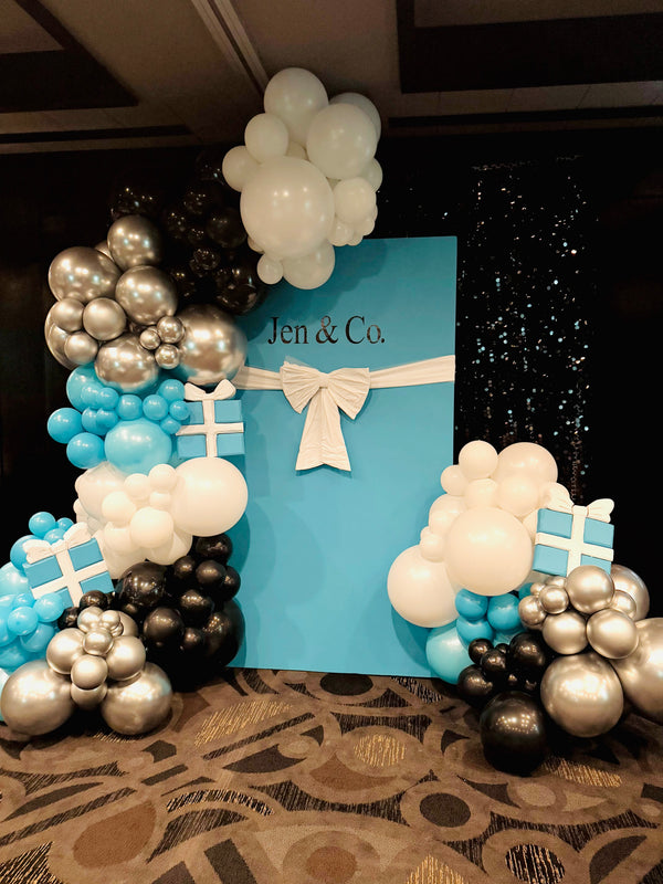 Tiffany’s Birthday Backdrop & Balloon Garland
