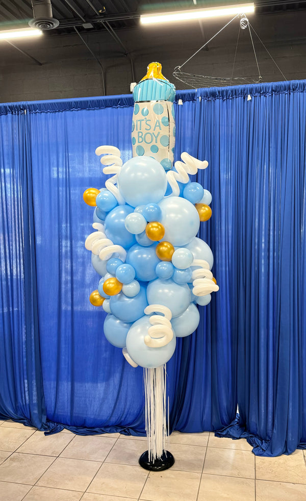 Boy Baby Shower Party Column