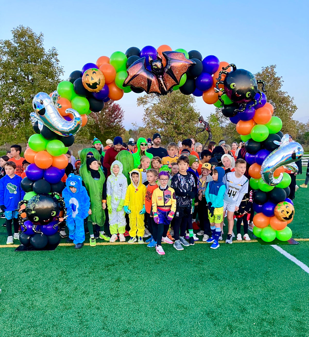 Halloween Balloon Arch 10x10 Outdoor