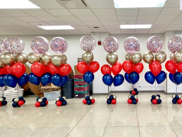 Corporate School Helium Confetti Bouquet Banquet