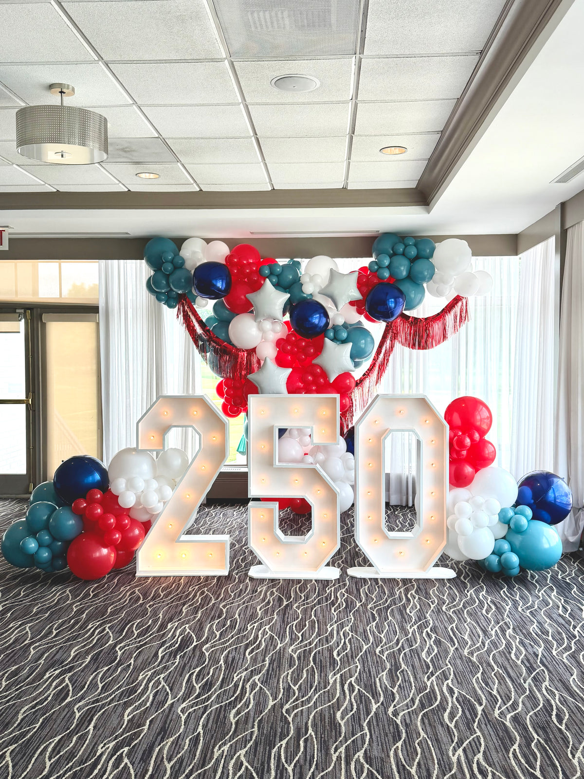 Patriotic Marquee Letter Rentals & Garland