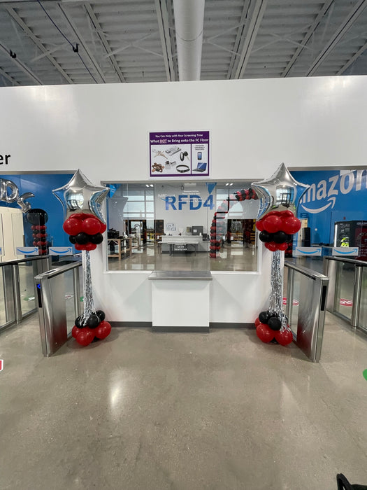 Employee Appreciation Classic Balloon Arch, Columns & Letters