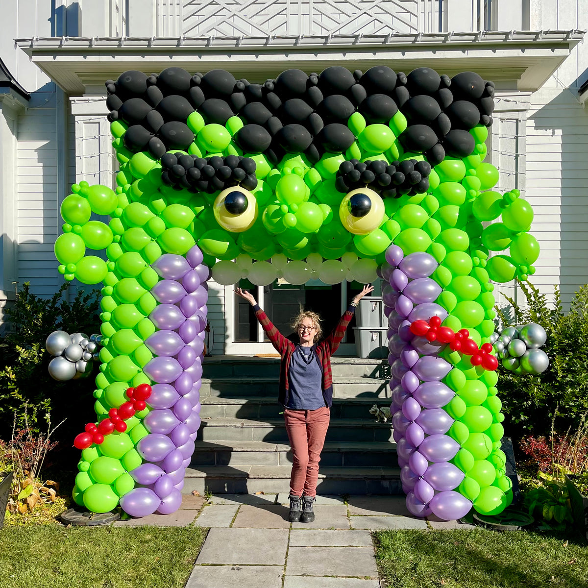 Halloween Balloon Arch Frankenstein