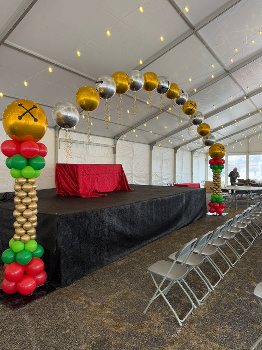 Jingle Bell Balloon Arch