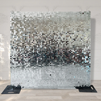 Silver Shimmer Wall Rental 7x7