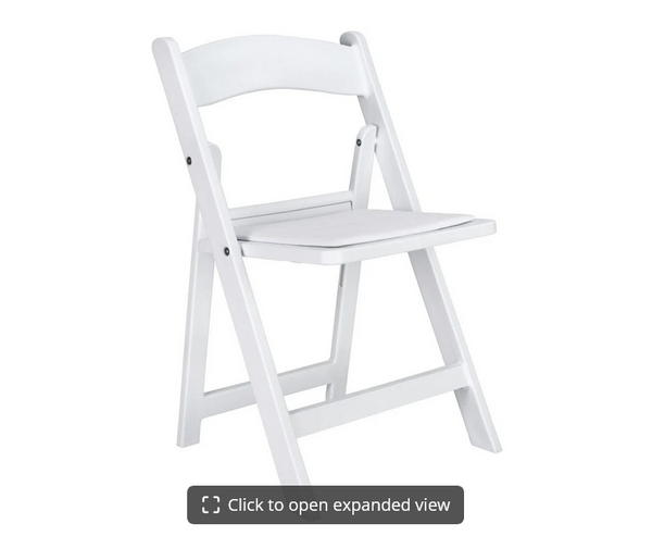 Rental Kids Chairs White Wood Folding