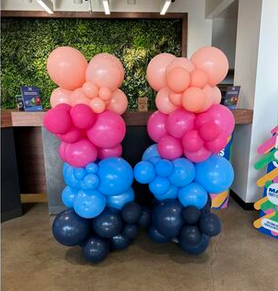 6 Foot Bubbly Columns Set