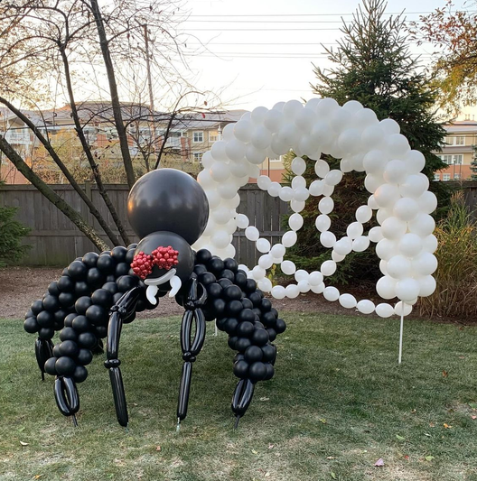 $350 Spider Balloon Sculpture and $350 Spider Web Yard Arch