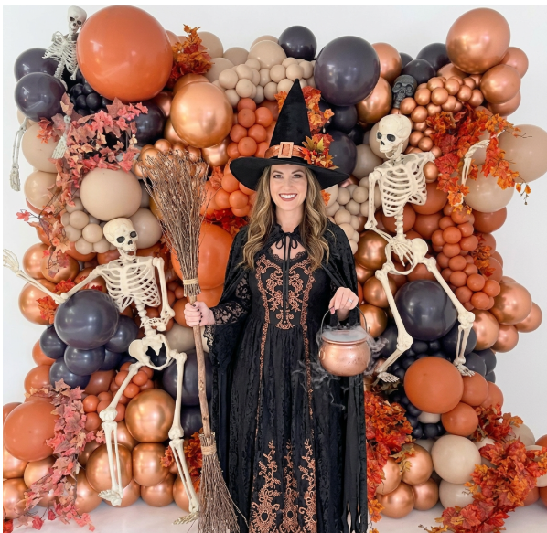 $895 7x7 Halloween Balloon Wall