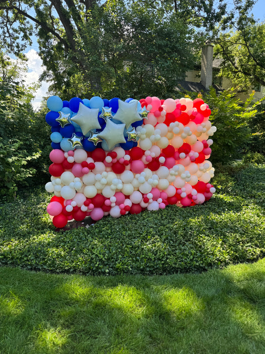 American Flag Balloon Photo Wall
