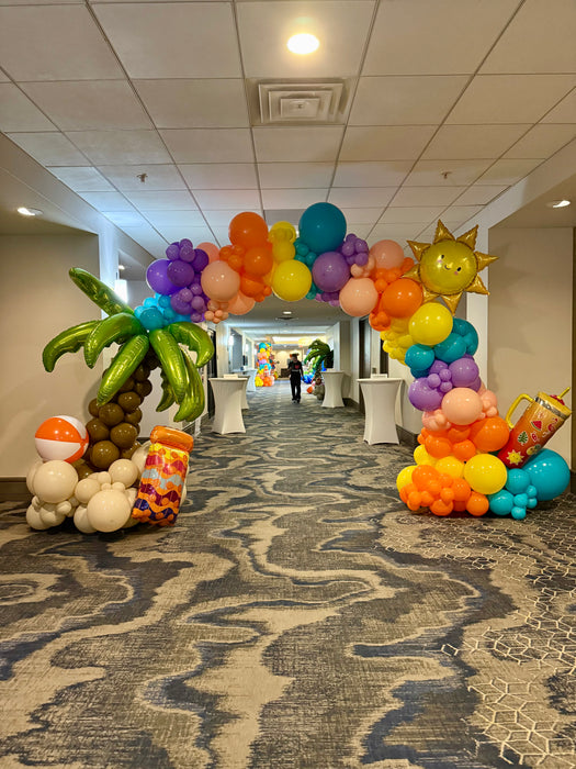 Beach Theme Balloon Arch