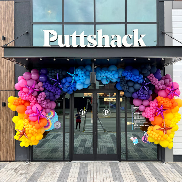 Grand Opening Balloon Garland Entrance