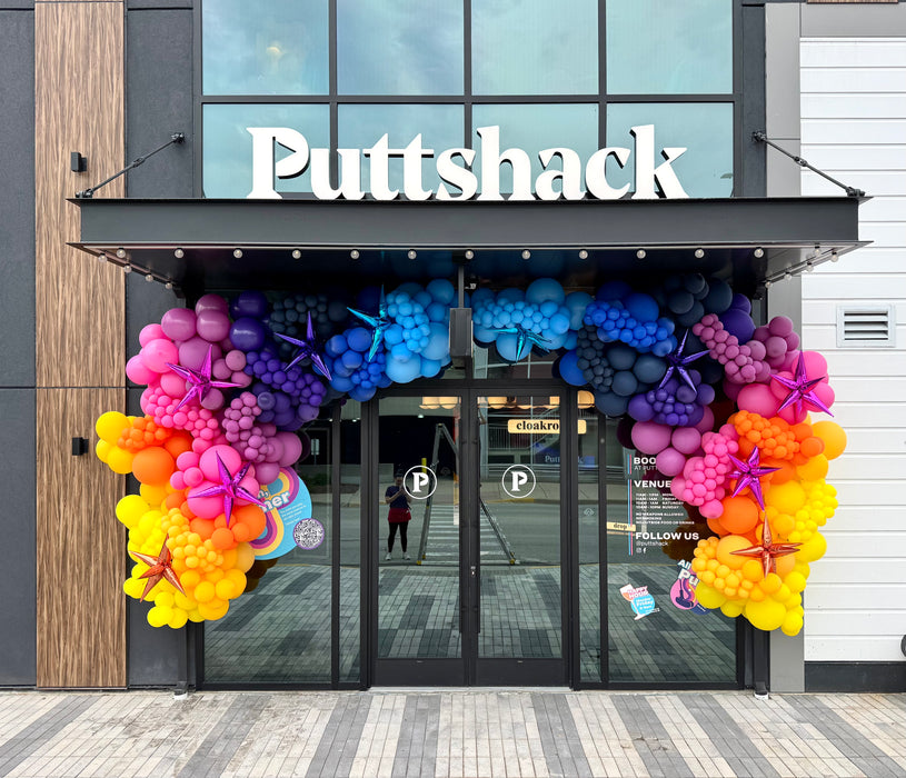 Grand Opening Balloon Garland Entrance