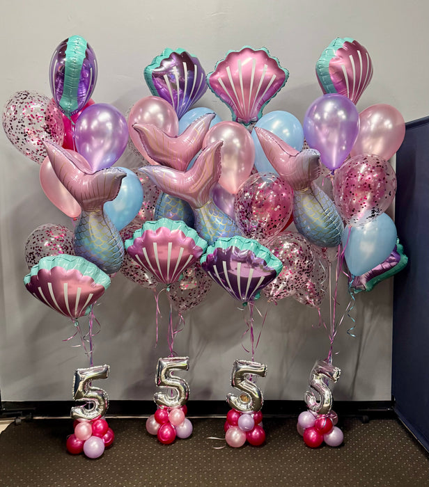 Mermaid Balloon Bouquet Delivery Set