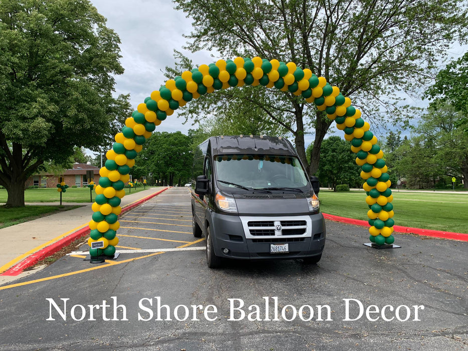 Parking Lot Balloon Arch for Cars to Drive Under