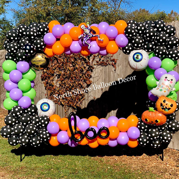 "Boo!" Eyeball & Skeleton Halloween Picture Frame 8x10