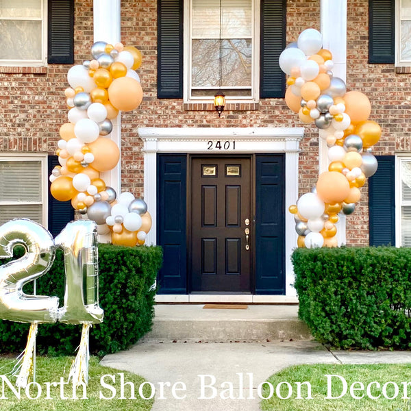 21st Birthday Organic Garland with Tassel Numbers