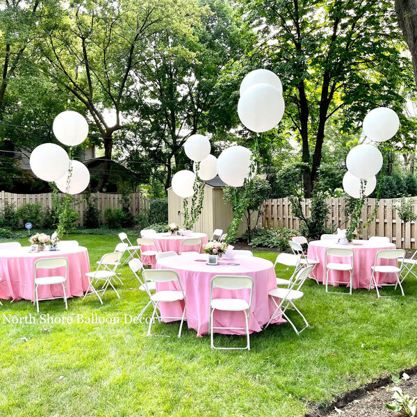 Darling Shower Table Helium Centerpieces with Vines