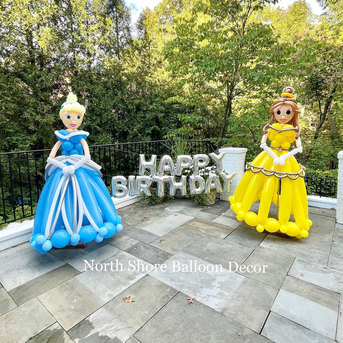 Fairy Tale Cinderella & Belle Birthday Figure Sculptures