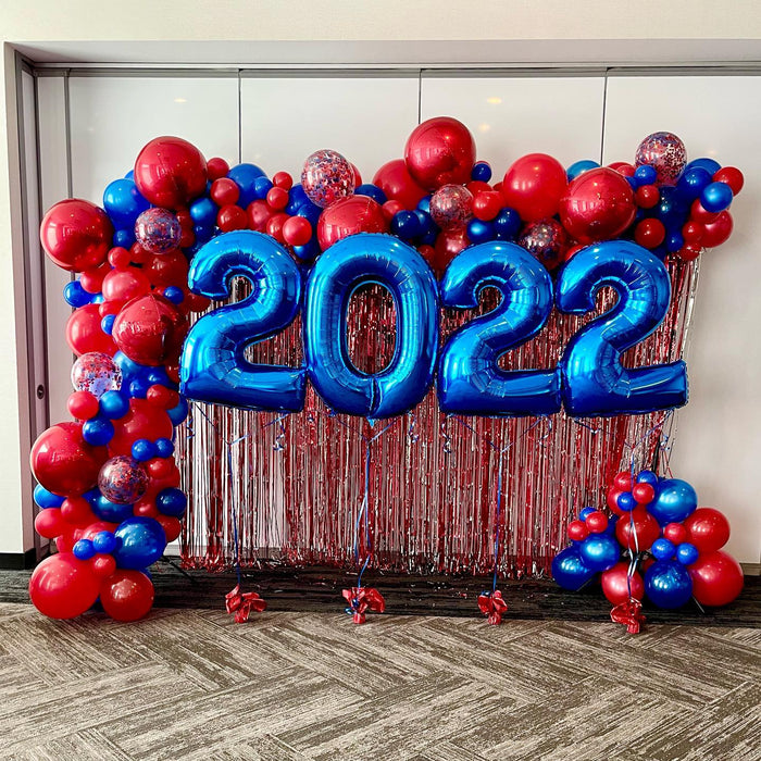 Bold 2022 Graduation Fringe Balloon Backdrop