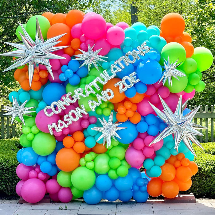 Eye-Catching "Congratulations!" Balloon Wall